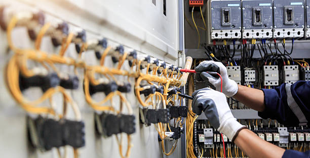 Professional Electrician technician working in River Park, FL
